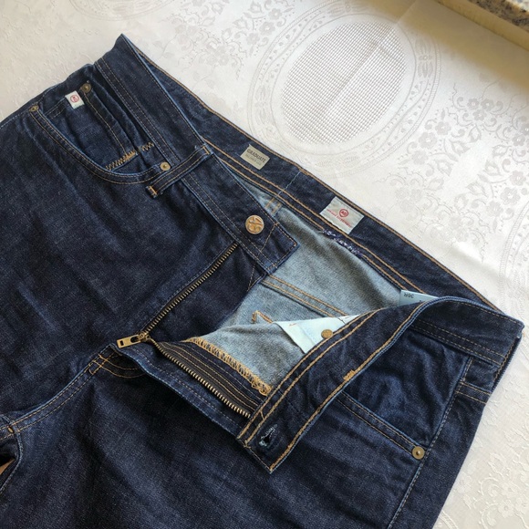 AG Adriano Goldschmied GRADUATE Tailored-Leg Dark Blue Jeans Men’s Size 36R - Picture 7 of 16